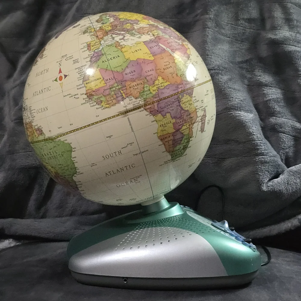 2001 LeapFrog Odyssey Interactive Talking Globe w/Stylus, Tested & Working, READ